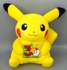 [중고] 봉제 장난감 피카츄 (수컷의 스가타) 30 주년 기념 봉제 장난감 [이치 반 쿠지 Pokemon 30th ANNIVERSARY vol.1] 더블 기회 캠페인 & 마지막 원상