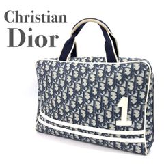 Dior ディオール ミニボストン トロッター柄 白い花 ピンク ボストン