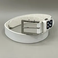 極美品　PEARLY GATES　パーリーゲイツ　ベルト　ゴルフ　レザー　白のサムネイル