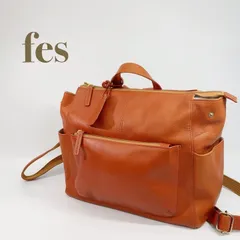 fes フェス コンパクト レザー リュック デイパック ブラウン キャメル レディース 鞄のサムネイル