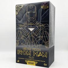 【中古】難有 ムービー･マスターピースDIECAST 1/6 MM#523D29 アイアンマン･マーク6 ネオンテック/イエロー版 ホットトイズ[17]
