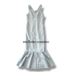デイシー DEICY me&me couture ミニヘリンボーンステッチワンピース 美品 ロング ノースリーブ グレー S 6JU011のサムネイル