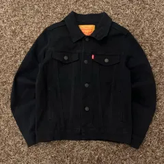 M リーバイス ブラック デニム トラッカー ジャケットのサムネイル