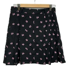 MAISON KITSUNE(メゾンキツネ) ミニスカート サイズ34 S レディース - 黒×ピンク キツネのサムネイル