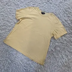 LANDS' END  ランズエンド 半袖 Tシャツ カットソー トップス 無地 クルーネック 国内正規品 コットン100% イエロー 黄色 レディース M〜Lサイズ相当 （US表記 M 10-12 PETITE）のサムネイル
