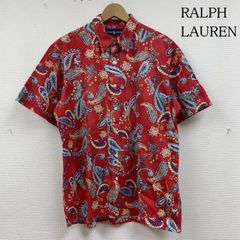 90s POLO RALPH LAUREN リネンシャツ 半袖 総柄 ペイズリー - メルカリ