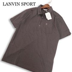 最終価格！LANVIN SPORT ポロシャツ 幾何学模様 XL - メルカリ
