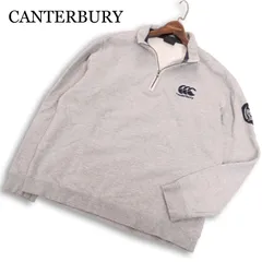 CANTERBURY カンタベリー ラグビー 通年 ハーフジップ ロゴ刺繍 ワッペン スウェット トレーナー 大きいサイズ Sz.XL メンズのサムネイル