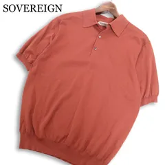 23SS★ SOVEREIGN ソブリン ユナイテッドアローズ 春夏★ 半袖 ハイツイスト ニット ポロシャツ Sz.M メンズ 定価2.4万のサムネイル