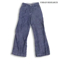 URBAN RESEARCH アーバンリサーチ 春夏★ リネン シャンブレー ワイド デニム パンツ Sz.36 レディースのサムネイル