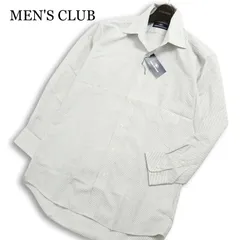 【新品 未使用】 MEN'S CLUB メンズクラブ 山喜 通年★ 長袖 ストライプ ブロード BD ドレス ワイシャツ Sz.39-80 メンズ