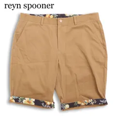 reyn spooner レインスプーナー 春夏★ 花柄 アロハ ストレッチ ハーフ ショート パンツ ショーツ Sz.L メンズ アメカジのサムネイル