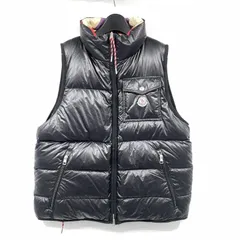 【中古】MONCLER 19AW AURON GILET サイズ3 ブラック/マルチカラー D20914340385 モンクレール[17]のサムネイル
