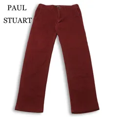 PAUL STUART ポール・スチュアート 通年★ ストレッチ スリム ツイル ストレート トラウザー チノ パンツ Sz.48 メンズ 赤系のサムネイル