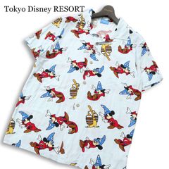 ビンテージ 00s Disney レディースM 9号 アロハシャツ 半袖シャツ 