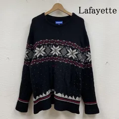 ラファイエット ニット ウール クルーネック セーター 長袖 CITY SCAPE SWEATER 厚手 ノルディック柄 メンズ XL ISItems【USED】【古着】【中古】50135955のサムネイル