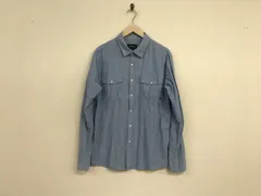 本物ブリクストンBrixtonコットンシャンブレー長袖シャツメンズサーフアメカジワークミリタリーストリートスケータービジネススーツモードゴルフドレス青ブルーMのサムネイル