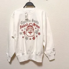 新品　未使用　タグ付き　キャプテンサンタ　CAPTAIN SANTA　トレーナー　M　メンズ  長袖    白　ホワイトのサムネイル