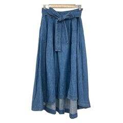 ラルフローレン ポロ デニム 可愛〜いラップスカート フリルデザイン S