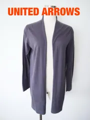 UNITED ARROWS　ユナイテッドアローズ　シルクコットンカーディガン　F（フリー）　グレー　シルク混　大人　シンプル　送料込み　6467642のサムネイル