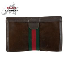 GUCCI PARFUMS クラッチバッグ スエード シェリーライン - メルカリ