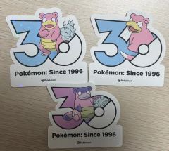 ポケモン 30周年記念 ヤドン ヤドキング ステッカー 3枚セット 韓国