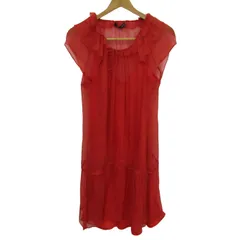 ザラ ウーマン ミニワンピース トップス チュニック ノースリーブ レディース USA Lサイズ レッド ZARA WOMAN 【中古】のサムネイル