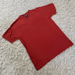 BOBSON  ボブソン  国内正規品ヴィンテージ  90s 00s オールドボブソン  半袖 Tシャツ カットソー  トップス Vネック  同色刺繍ロゴ ワンポイント  ボルドー メンズ MA（Mサイズ相当） コットン100%のサムネイル