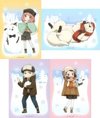 [Used] Character Cards Group Bromide 4-Piece Set Snow Play "SPY×FAMILY" Jump Festa 2026 Goods