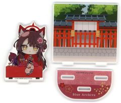 【中古】アクリルスタンド・アクリルパネル 狐坂ワカモ ジオラマアクリルスタンド 「ブルーアーカイブ ～いとうるはし☆紅葉たどる秋の京都旅!～」