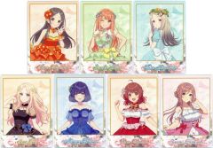 [중고] 캐릭터 카드 전 7 종 세트 [학원 아이돌 마스터 × HANA · BIYORI 인스턴트 포토 스타일 브로마이드 floral dress ver. B]