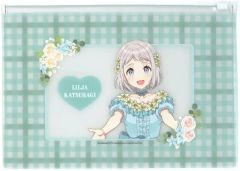 [중고] 가방 카츠라기 리리아 클리어 파우치 floral dress ver. [학원 아이돌 마스터 × HANA·BIYORI]