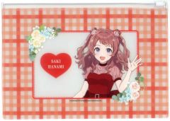 [중고] 가방 하나미 사키 시즌 클리어 파우치 floral dress ver. [학원 아이돌 마스터 × HANA · BIYORI]
