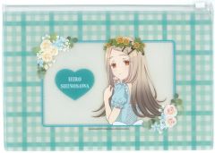 [중고] 가방 시노자와 히로 클리어 파우치 floral dress ver. [학원 아이돌 마스터 × HANA·BIYORI]