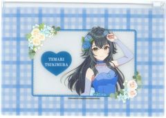 [중고] 가방 츠키무라 테마 클리어 파우치 floral dress ver. [학원 아이돌 마스터 × HANA·BIYORI]