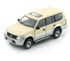 【中古】ミニカー 1/64 トヨタ ランドクルーザー プラド LC95 007 RHD(アイボリー) [64B0356]のサムネイル