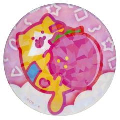 [중고] 배지 핀즈 새끼 고양이 씨 [문구와 함께 POP UP SHOP in 신주쿠 마켓 스페이스 by eeo 홀로그램 캔 배지 02/파스텔 팝 ver.(신작 일러스트)]