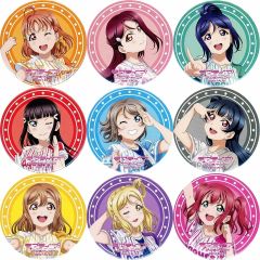 [중고] 배지 핀즈 전 9종 세트 [러브라이브! 선샤인!! Aqours 6th LoveLive! DOME TOUR 2020 캔 배지] 회장 한정 뽑기 경품