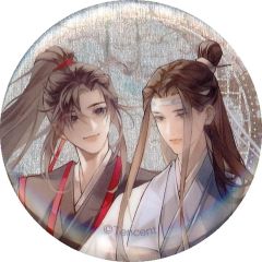魔道祖師 完結記念展 魏無羨 藍忘機 T PASH スクエア缶バッジ - メルカリ