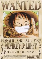 ワンピース ONE PIECE 指名手配書 WANTED モンキー・D・ルフィ - メルカリ