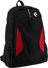 コンバース CONVERSE デイパックLL Dパック 約37L リュック リュックサック バックパック ザック バッグ かばん A3サイズ対応 撥水 通勤 通学 スポーツ ジム 部活  C2164010 1964 ブラック×レッドのサムネイル