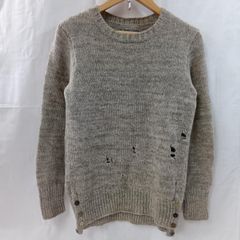 【希少】Soloist ソロイスト ダメージ加工 ボーダーニット (S相当) 希少】Soloist ソロイスト ダメージ加工 ボーダーニット (S相当