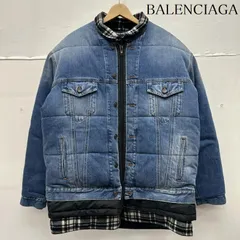 バレンシアガ 18AW レイヤード オーバーサイズ パファ デニム ジャケット  543028 TXE08 メンズ 46 ISItems【USED】【古着】【中古】50136043のサムネイル