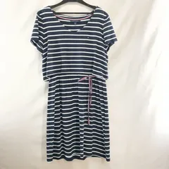 TOMMY HILFIGER／トミーヒルフィガー　ボーダー柄ワンピース　マリン　ネイビー系　S　【TM0038-005】　245のサムネイル