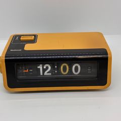 HITACHI AW-203 パタパタ時計 本体 イエロー - メルカリ