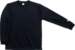 コンバース CONVERSE バスケット ロングスリーブTシャツ 長袖 シャツ 無地 シンプル バスケ クルーネック チーム 部活 トレーニング 練習 プラクティス クラブ スポーツウェア 男女兼用  CB291324L 1900 ブラックのサムネイル