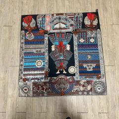 バングラデシュ刺繍ノクシカタ刺繍アーロン タペストリー テーブル