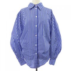 新品 PASSIONE 青と白のストライプ 長袖シャツ - メルカリ