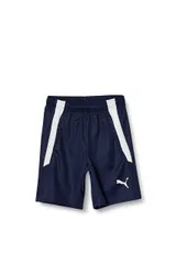 [プーマ] サッカー ショートパンツ 吸水速乾 TEAMLIGA トレーニングショーツ JR 657809 キッズ 24年春夏カラー ピーコート ホワイト(06) 160 [24年春夏カラー ピーコート/プーマ ホワイト(06)] [160]