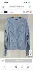 ROEM アーガイル クロップド ニット ニッティング バイカラー ウール混 セーター